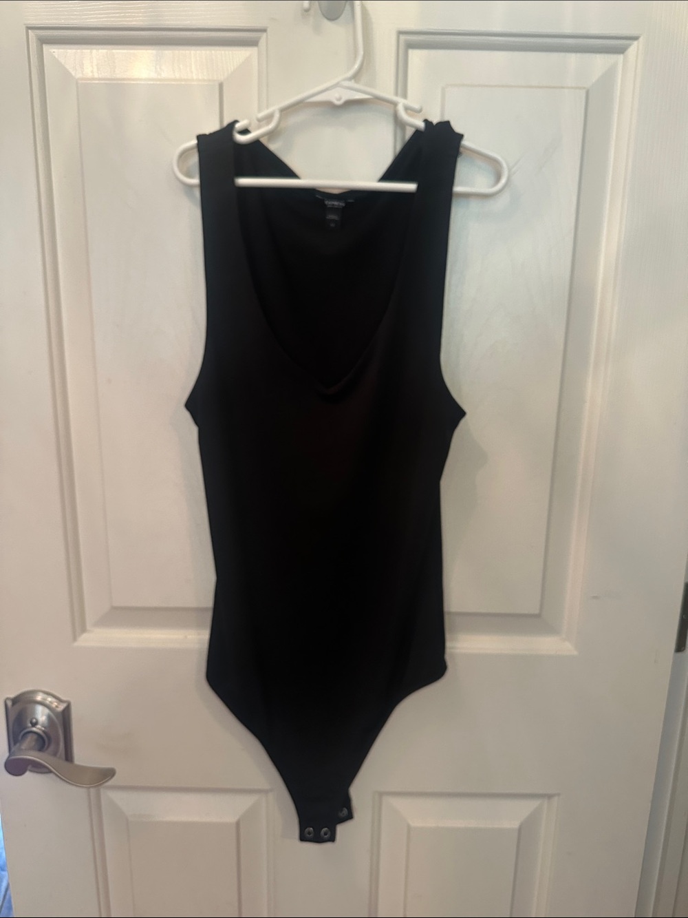 Express Black V-Neck Sleeveless Bodysuit XS